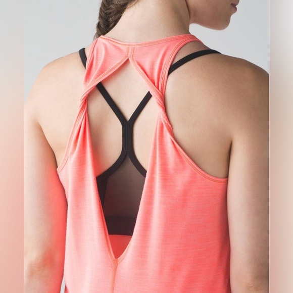 Lululemon | Trapeze Twist Tank | Heathered Grapefruit - Picture 3 of 7